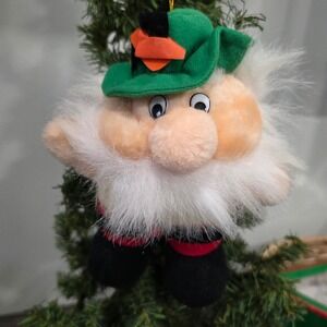 Kiddiefun Plush Leprechaun Ornament St Patricks Day Green Hat Beard